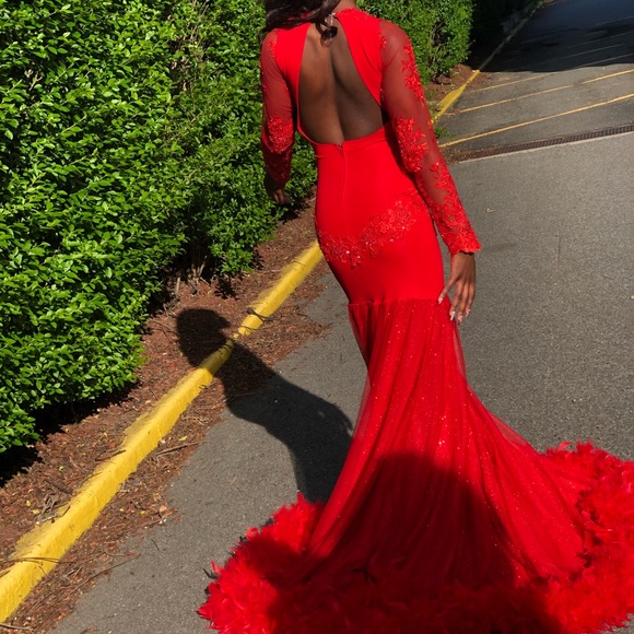 Red Prom Dress - Picture 2 of 5